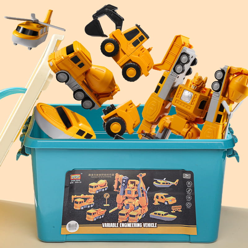 🔥Gratis verzending🚗Magnetische Transformeerbare Bouwauto Montagespeelgoed🚗
