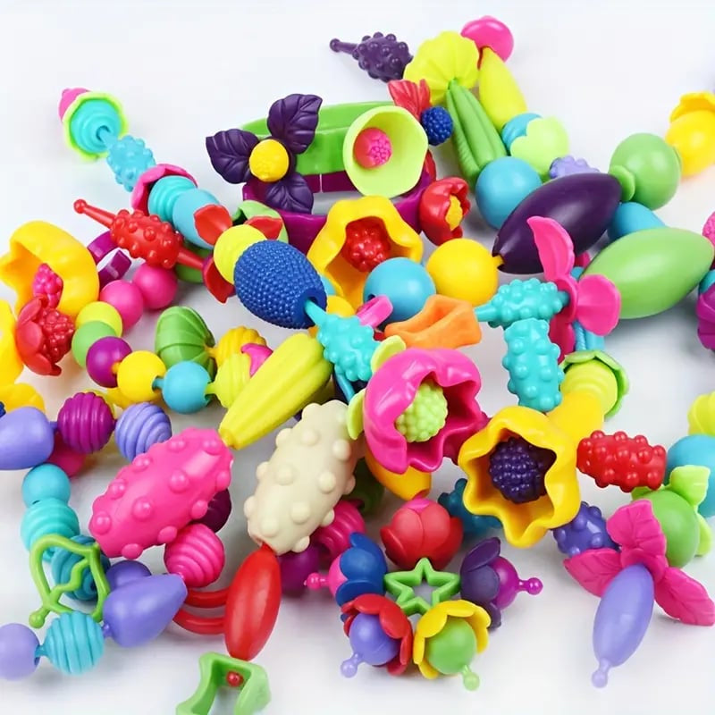 🎨 50% korting! Pop Beads sieradenset voor kinderen – eindeloos hergebruik, bevordert hand-oogcoördinatie & creativiteit. Perfect kerstcadeau! ✨🎅