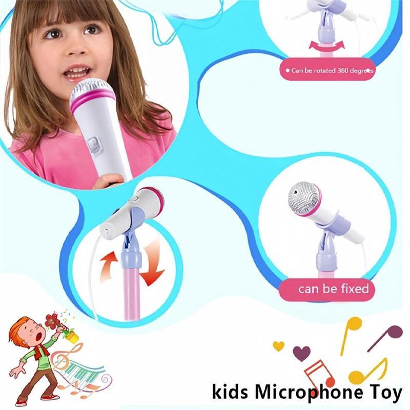 Microfoonspeelgoed, karaokemachinespeelgoed met licht, zangmachinespeelgoed, muziekspeelgoed voor kinderen, verjaardagscadeau voor meisjes