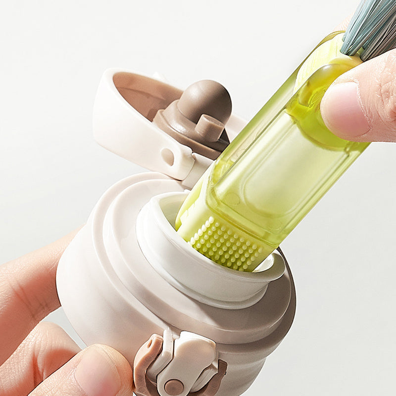 🧼 4-in-1 Multifunctionele Spleetborstel - Keukenborstel, Draagbare Schoonmaakborstel