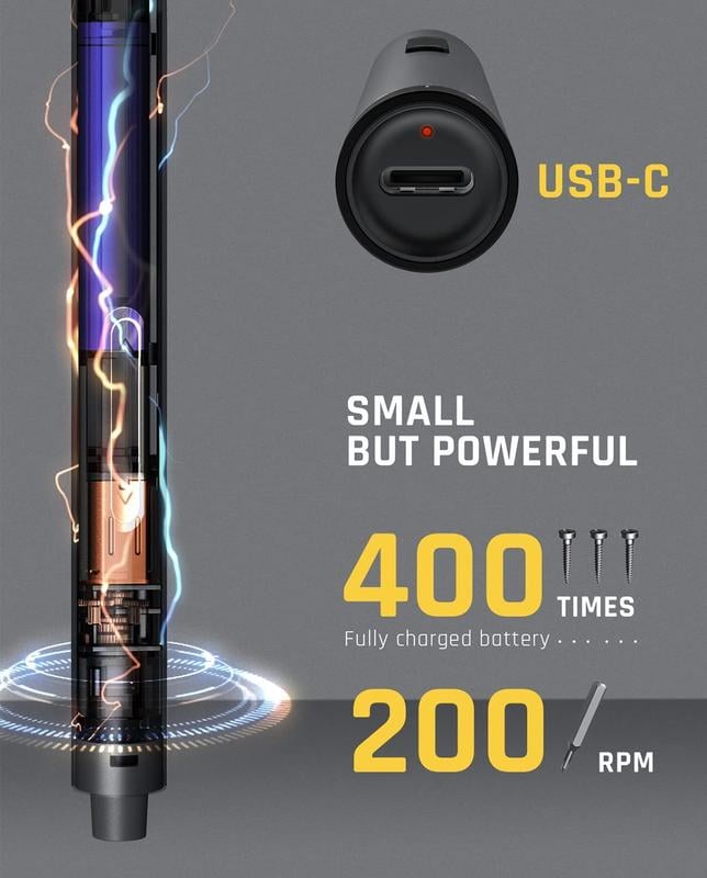 🏆Kerstmis Limited Sale 50% KORTING🔥 E1 MAX 3,7 V mini-schroevendraaier