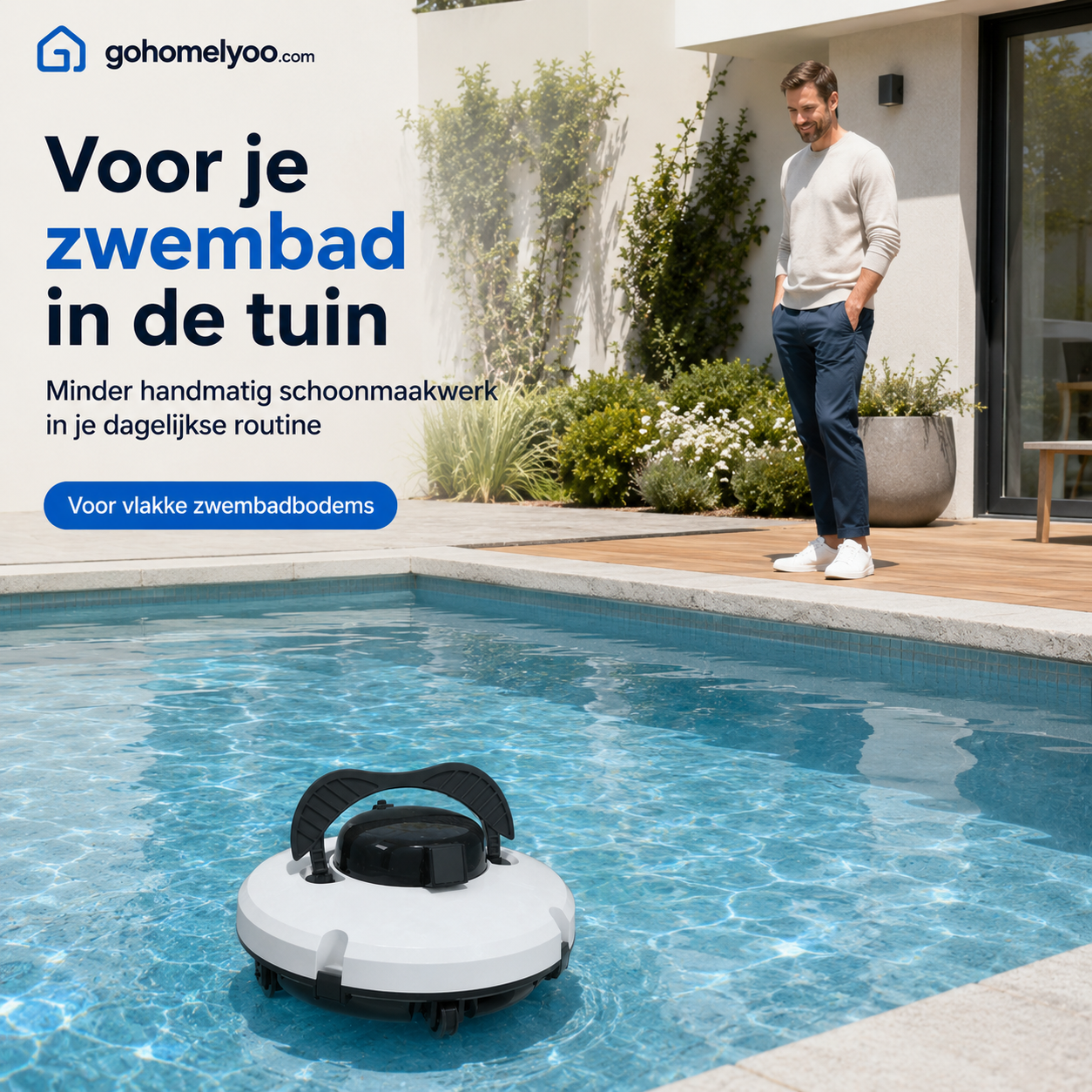 50% KORTING🌊 Zwembadreinigingsrobot | Draadloos · Krachtige Zuigkracht · Slimme Navigatie · Start met Eén Druk op de Knop · Eenvoudig Uitneembare Filtermand Technologie verandert ons leven🔥