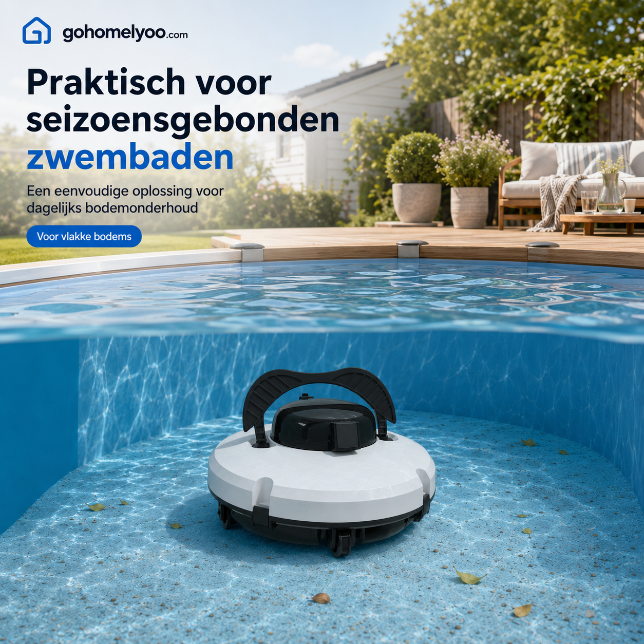 50% KORTING🌊 Zwembadreinigingsrobot | Draadloos · Krachtige Zuigkracht · Slimme Navigatie · Start met Eén Druk op de Knop · Eenvoudig Uitneembare Filtermand Technologie verandert ons leven🔥