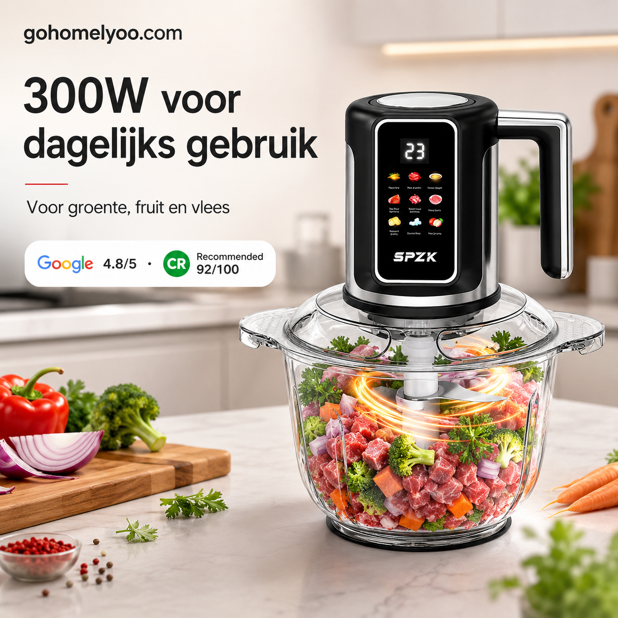 ✨HOT SALE 50% KORTING ✨Elektrische vleesmolen met grote capaciteit