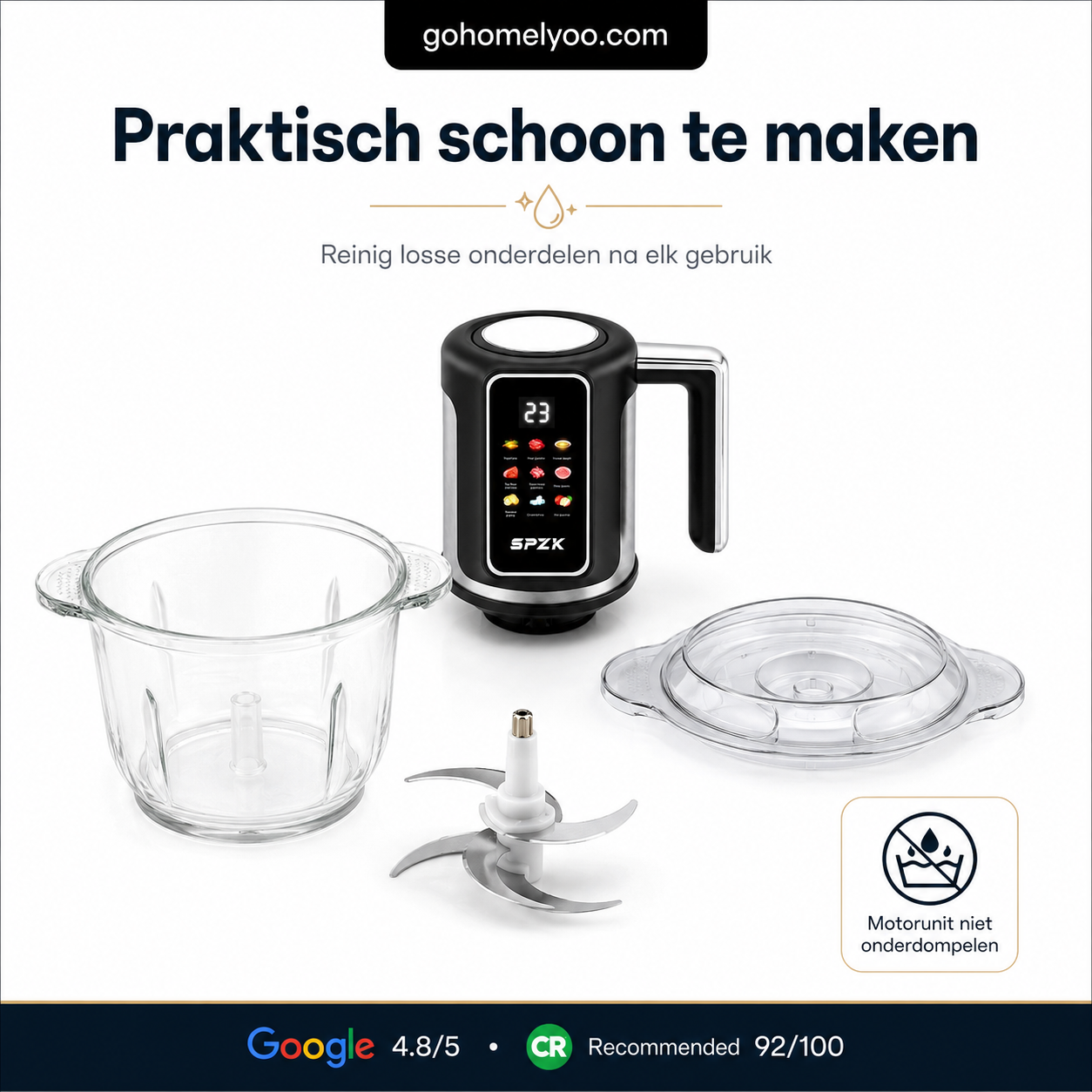 ✨HOT SALE 50% KORTING ✨Elektrische vleesmolen met grote capaciteit
