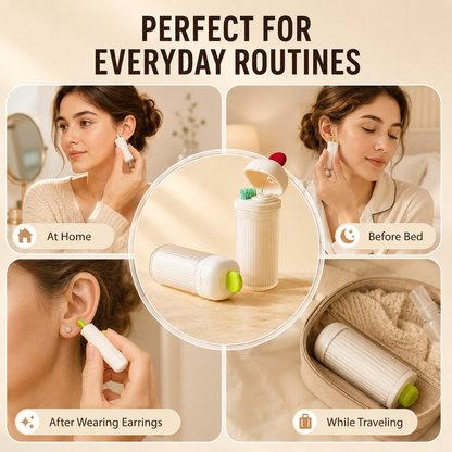 🧴 50% korting! Oorpiercing reinigingsset – reinigingsdraad & vloeistof, compact & ideaal voor onderweg. Houdt piercings schoon & fris! ✨🛡️
