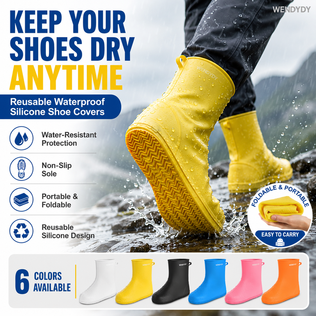 👟  50% korting! Waterdichte silicone schoenovertrek – houd je schoenen droog & schoon tijdens regen. Antislip, lichtgewicht & herbruikbaar! ✨🌧️