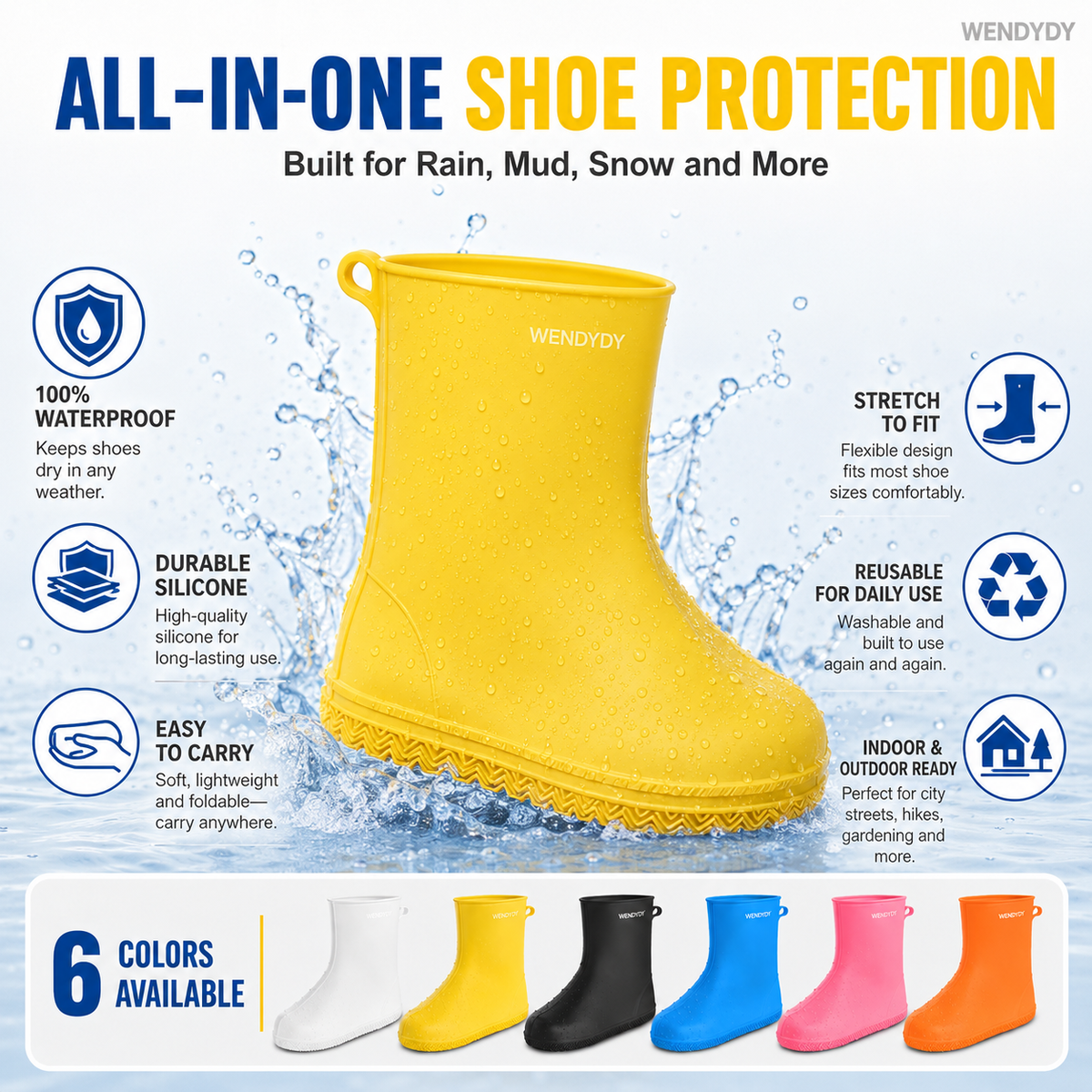👟  50% korting! Waterdichte silicone schoenovertrek – houd je schoenen droog & schoon tijdens regen. Antislip, lichtgewicht & herbruikbaar! ✨🌧️