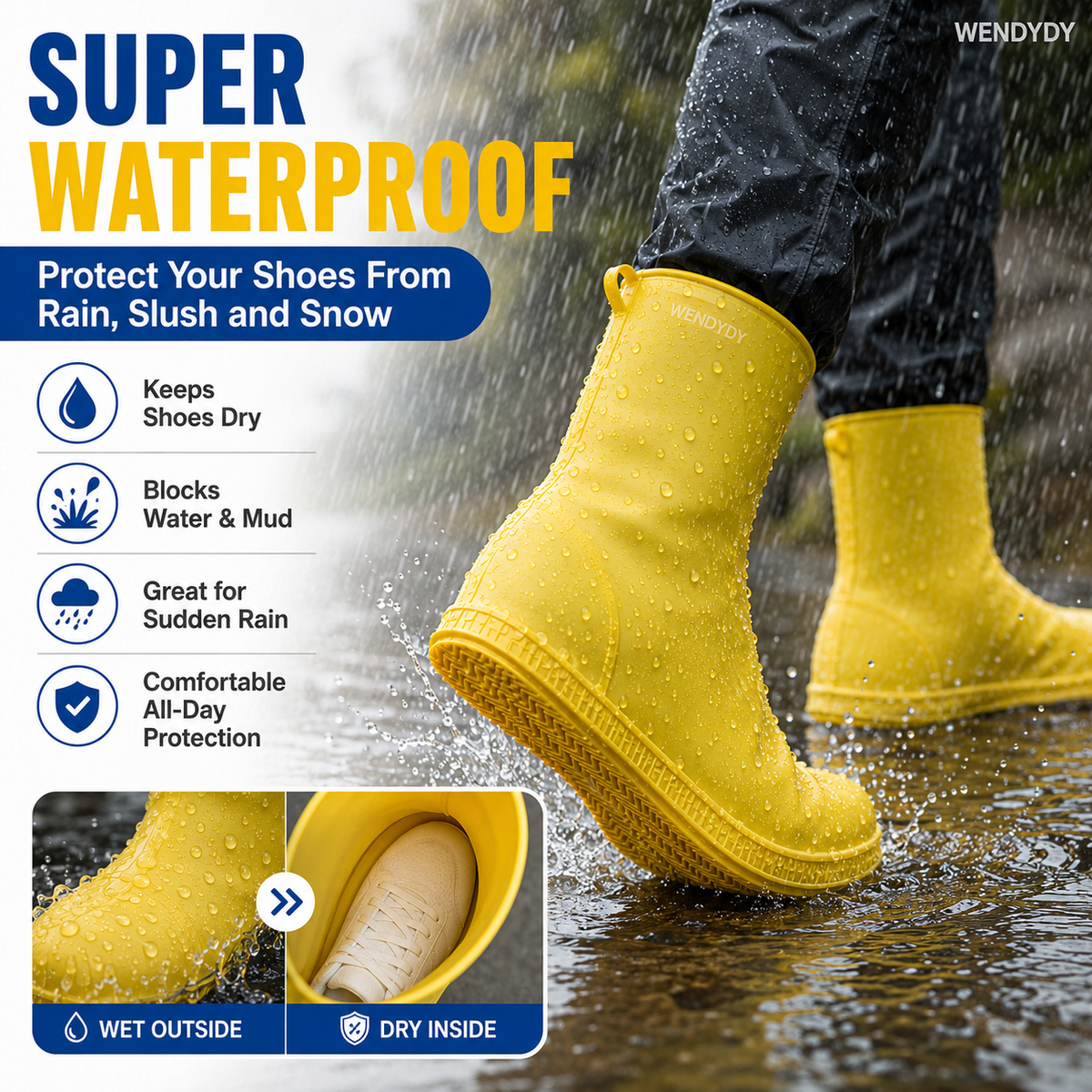 👟  50% korting! Waterdichte silicone schoenovertrek – houd je schoenen droog & schoon tijdens regen. Antislip, lichtgewicht & herbruikbaar! ✨🌧️