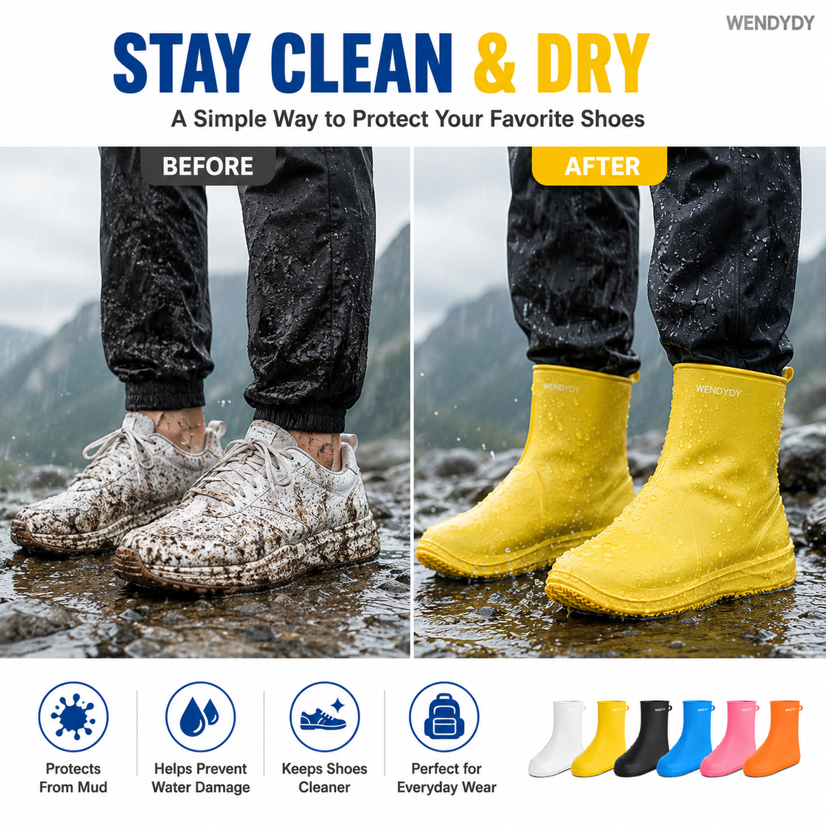 👟  50% korting! Waterdichte silicone schoenovertrek – houd je schoenen droog & schoon tijdens regen. Antislip, lichtgewicht & herbruikbaar! ✨🌧️