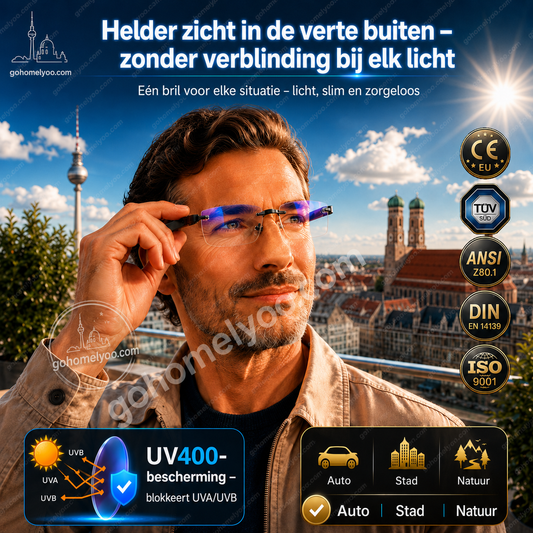 👓 50% korting op kaderloze leesbril met diamantslijping – ultralicht, vrij zicht en comfortabel voor dagelijks gebruik.