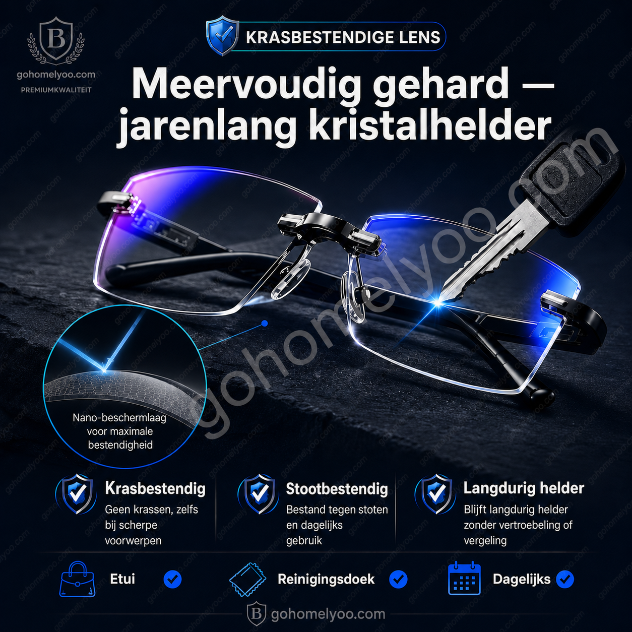 👓StuksKaderloze, ultralichte leesbril met diamantslijping✈️Tijdelijke aanbieding: 1 kopen, 1 gratis🎁｜Totaal 2｜
