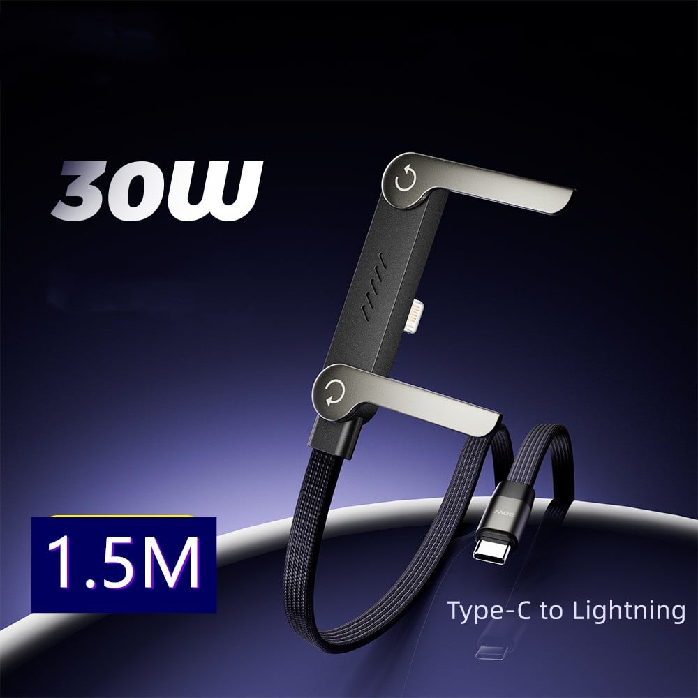 240 W snellaadkabel met verstelbare telefoonstandaard