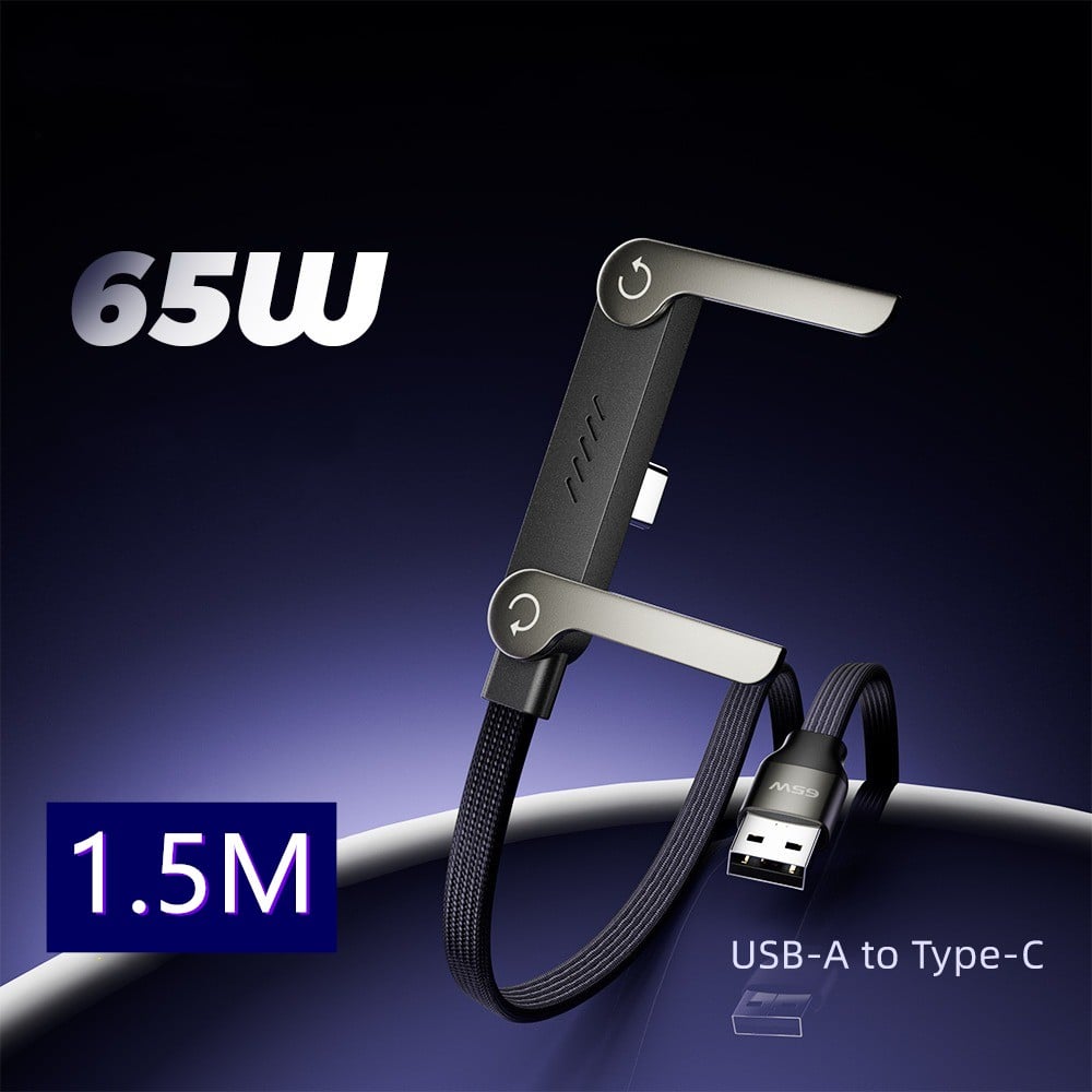 240 W snellaadkabel met verstelbare telefoonstandaard