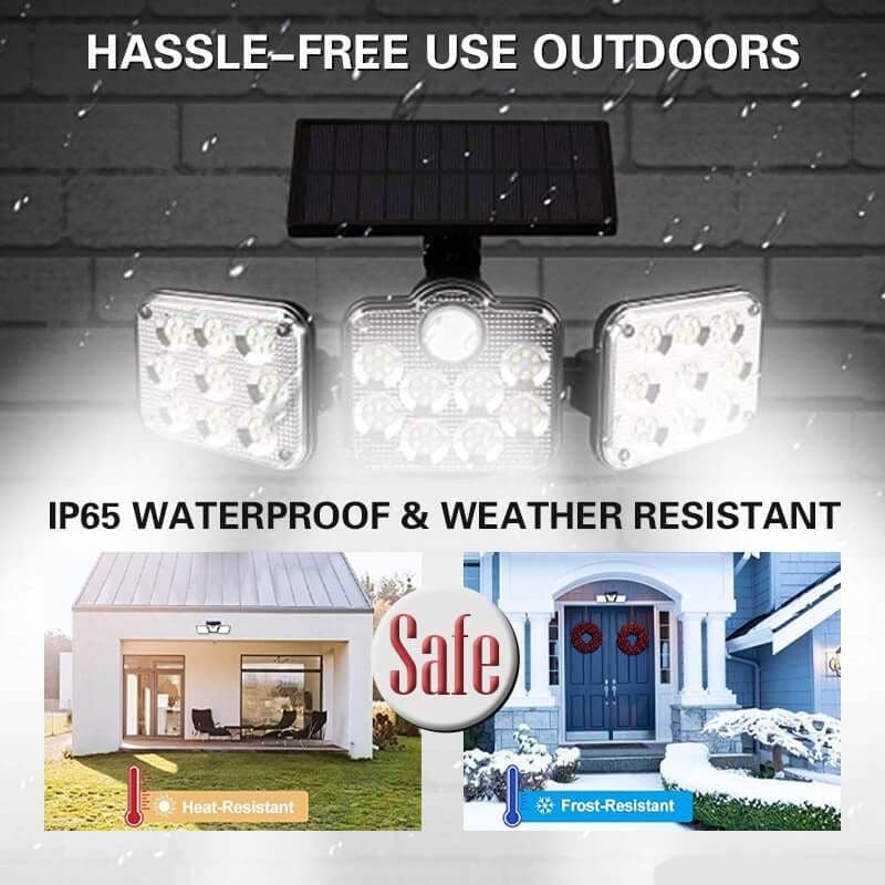 Drievoudige LED Solar Wandlamp-Laatste dag promotie 50% KORTING