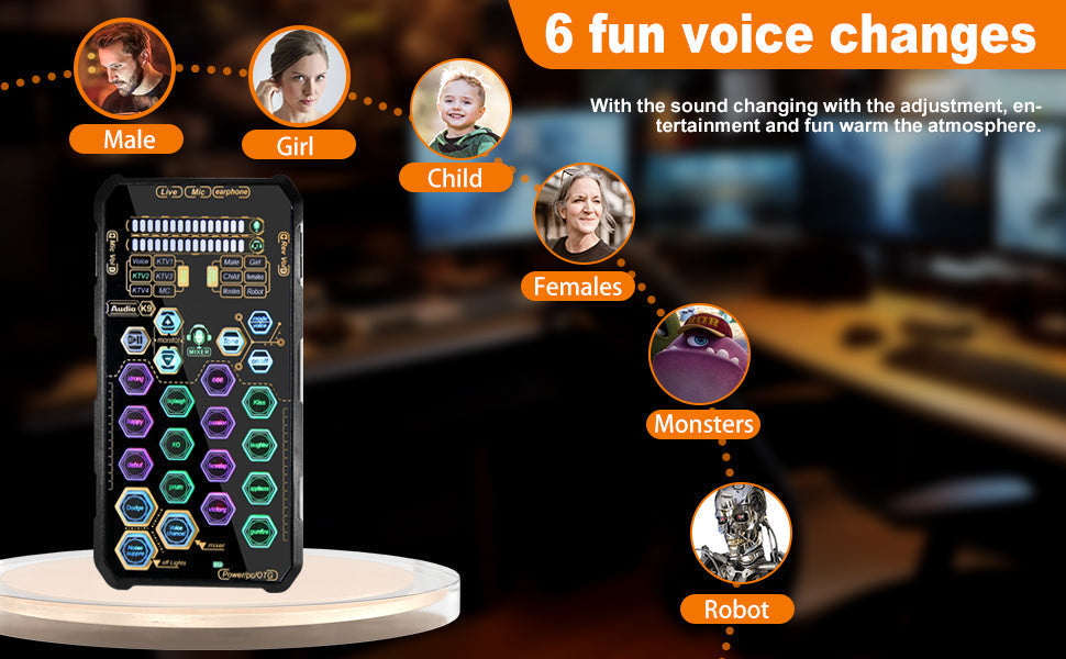 🎤 50% korting! Draagbare live-geluidskaart – stemvervormer, multifunctionele effecten & ruisonderdrukking. Stream overal als een pro! ✨🔊