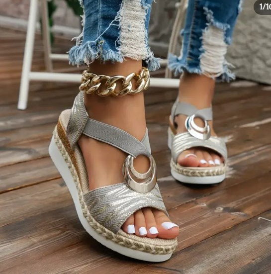 PROMOTIE 49% KORTING - LEREN PLATFORM WEDGE ORTHOPEDISCHE SANDALEN VOOR DAMES