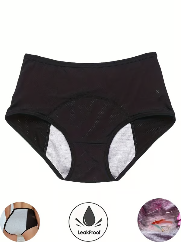 🌟KOOP 5 KRIJG 5 GRATIS 🌟Lekvrij Menstruatie Ondergoed voor Vrouwen met Hoge Taille