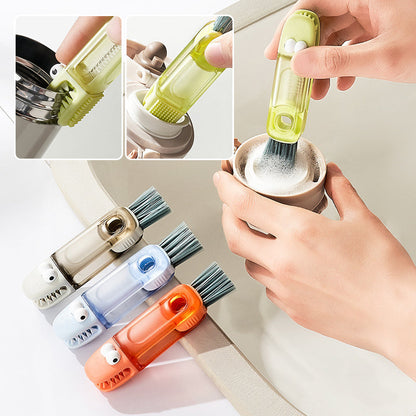 🧼 4-in-1 Multifunctionele Spleetborstel - Keukenborstel, Draagbare Schoonmaakborstel