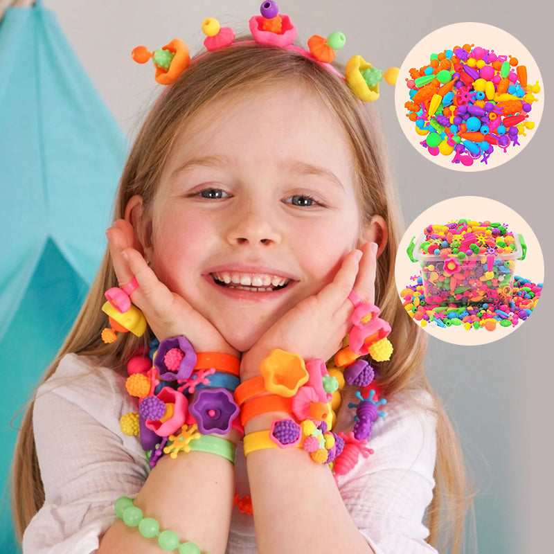 🎨 50% korting! Pop Beads sieradenset voor kinderen – eindeloos hergebruik, bevordert hand-oogcoördinatie & creativiteit. Perfect kerstcadeau! ✨🎅