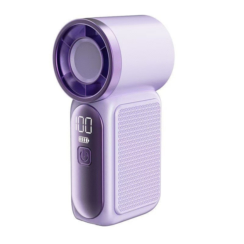 💨Mini handventilator met LED-display🧊6 snelheden, 10,7 uur koelte | Weegt niets – gaat overal heen
