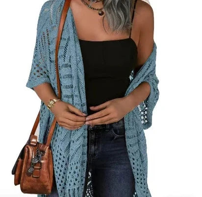 ⏰🌿 Flash Sale! 50% korting – gebreide cover-up, 💗 zacht & stijlvol, 📦 beperkte voorraad – snel bestellen!