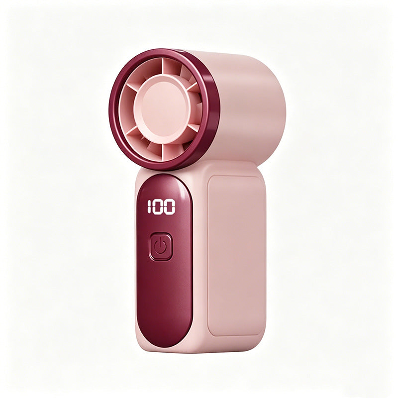 💨Mini handventilator met LED-display🧊6 snelheden, 10,7 uur koelte | Weegt niets – gaat overal heen
