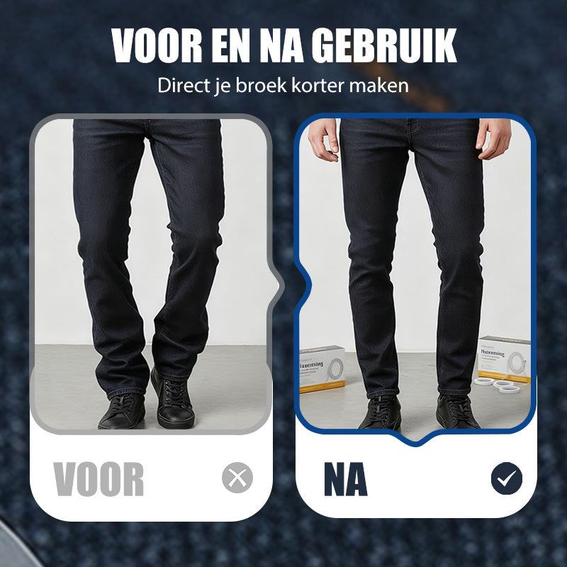 Wasbare zoomtape voor broeke