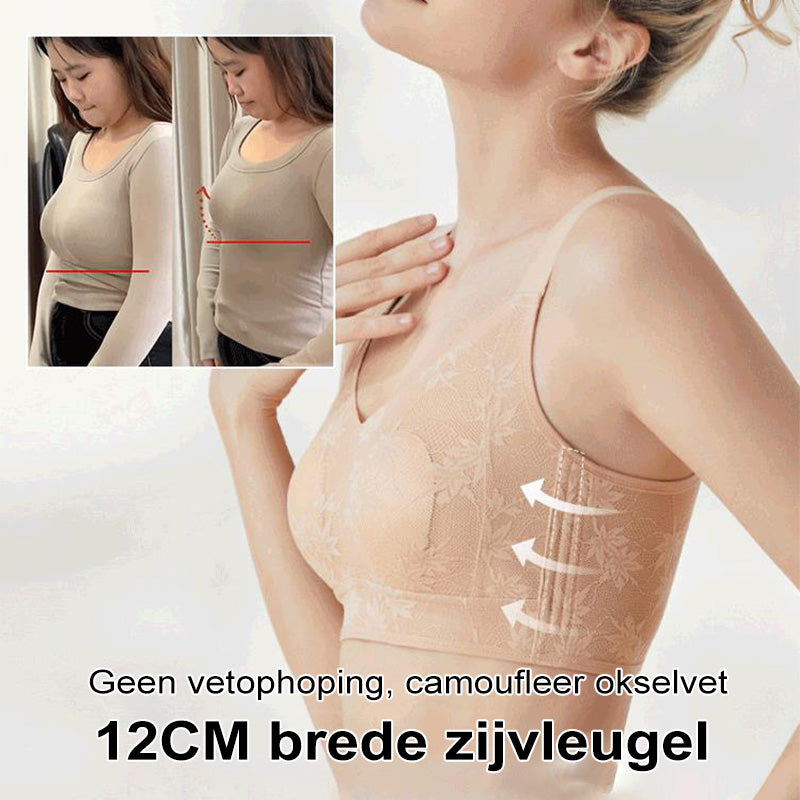 [Borst Minimaliseren] Lichte Push-Up Okselvet Controle Draadloze Beha