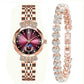 🎀60% KORTING Nieuwjaarsuitverkoop🎀 Modieuze Diamant Maan en Ster Horloge voor Dames