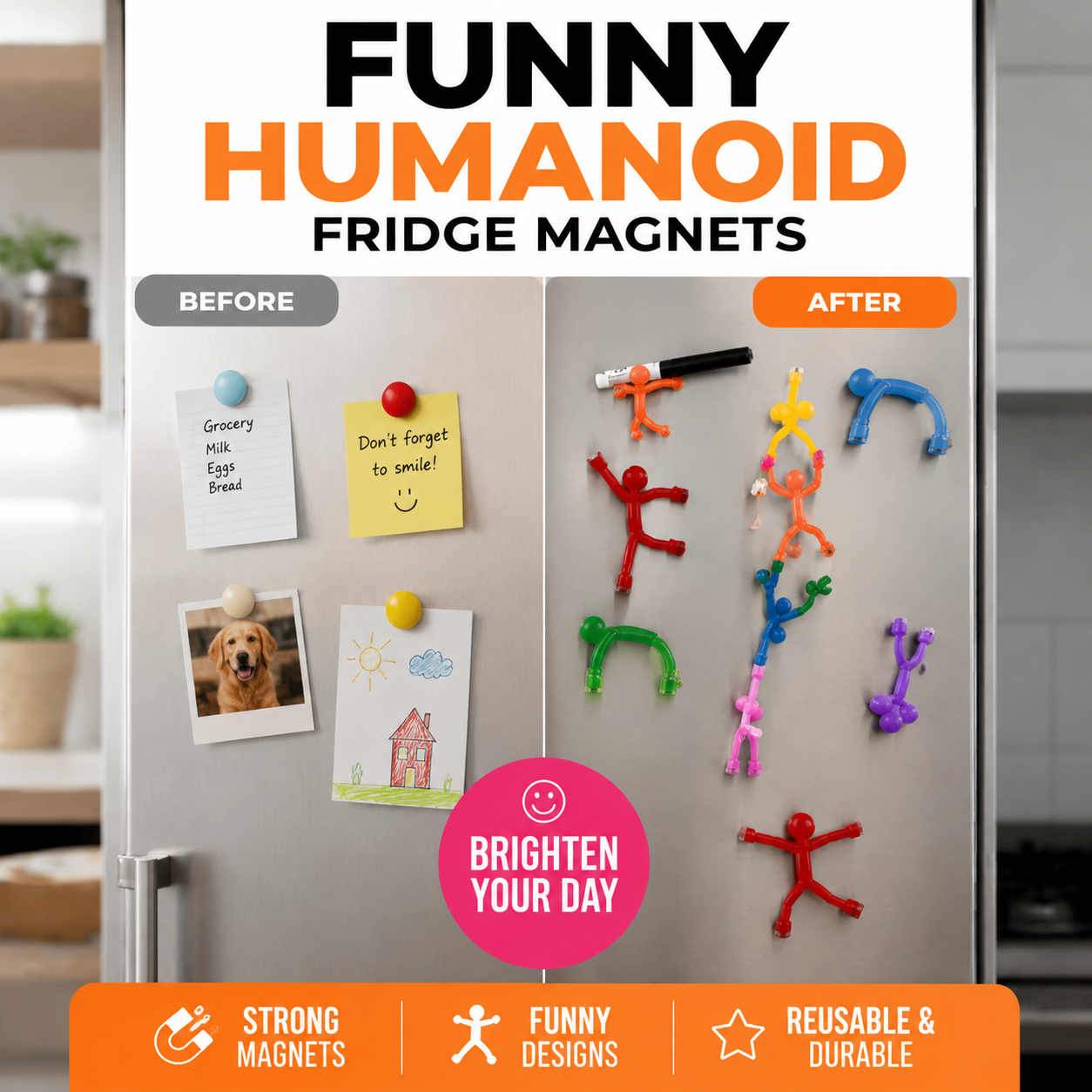 ☀️ Summer Deal! Magneetfiguren 50% – verstelbaar, knuffelbaar en perfect voor notities en stressverlichting.