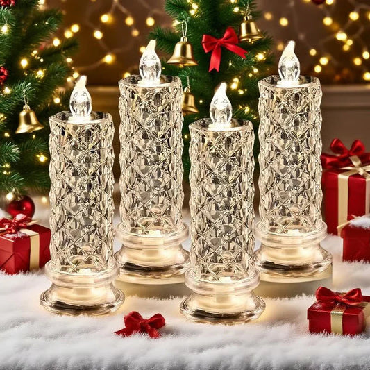 🕯️🔋 Romantische LED Kaarsen op Batterijen – Veilig, Vlamloos & Gezellig 🌙💝