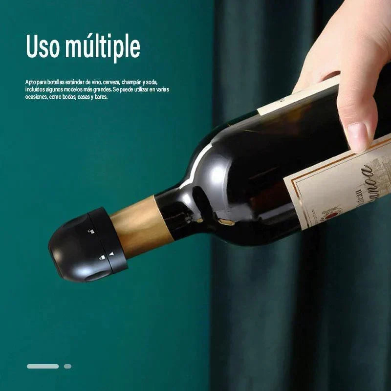 🍷 Top Aanbieding -50%! 🔒 Verzegelde Siliconenstop voor Flessen – Perfect voor Bruiloften, Thuisfeest & Bars 🎉 | Multifunctioneel, Gemakkelijk te Gebruiken & Vershoudend ✨