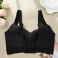🎁Koop 1, krijg 2 gratis, 💕Geribbelde zijden push-up bh voor dames zonder stalen ring, verstelbaar🌸