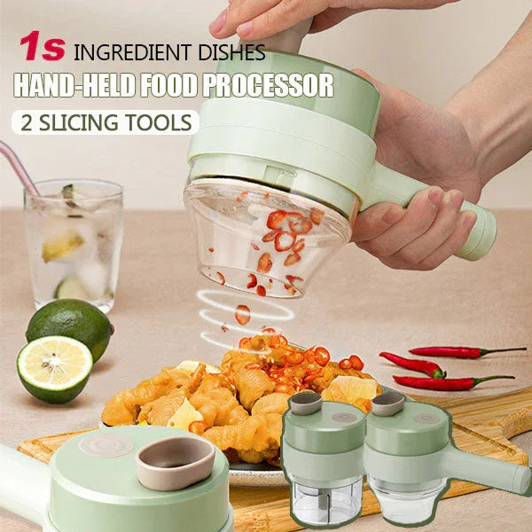 🥕 50% korting! 4-in-1 elektrische groentesnijder – hak, snij & rasp in seconden. Compact & krachtig – elke maaltijd sneller! ⚡🔪