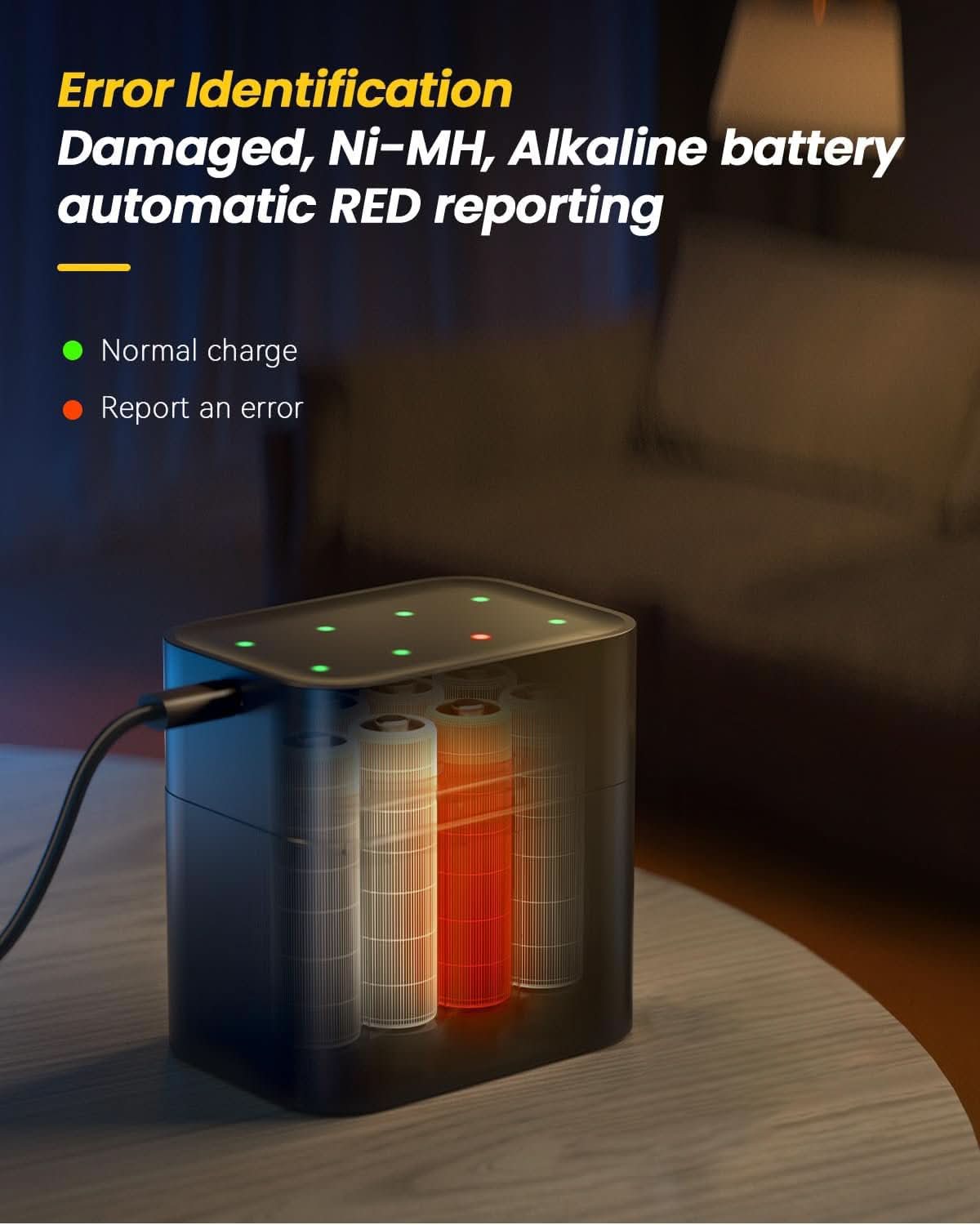 ✨2025 UITVERKOOP 50% KORTING🔋Energiestation met 8 AA-batterijen Elke batterij: 1200x oplaadbaar!