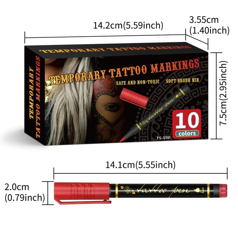 🔥 50% korting op tijdelijke tattoo markers – huidvriendelijk, urenlang zichtbaar en makkelijk afwasbaar.