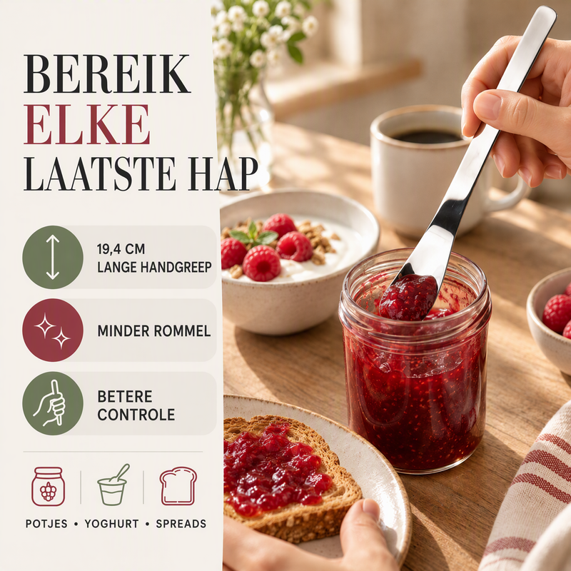 🥄 50% korting! Premium 316L RVS lepel – verdiept lepelhoofd, ergonomisch verlengd handvat & spiegelgepolijst. Roestvrij, voedselveilig & duurzaam! ✨💎