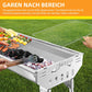 🟔 50% KORTING! 🍖 Opvouwbare buitenbarbecue van roestvrij staal – Compact, duurzaam en perfect voor kamperen, in de tuin en barbecuefeestjes 🏕️