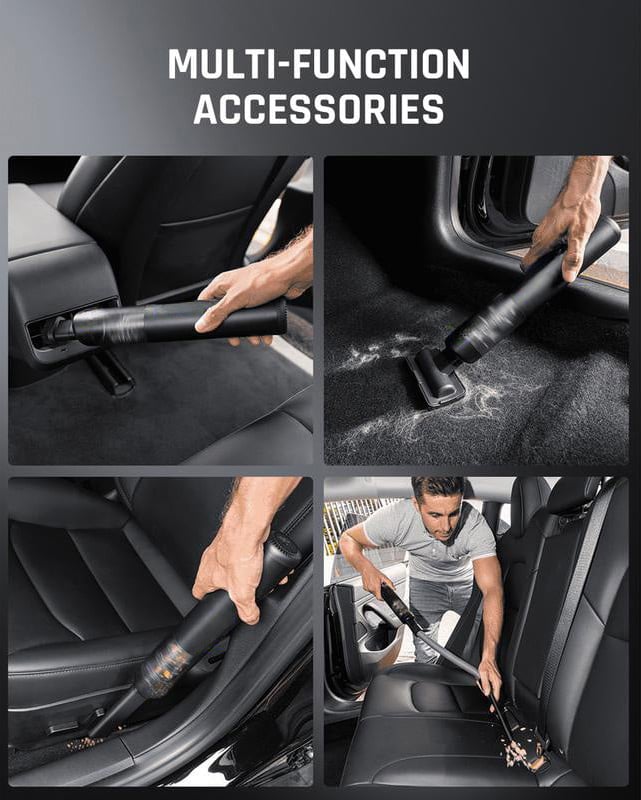 🚗 50% korting! Draagbare mini auto stofzuiger – 30AW zuigkracht, slechts 540 g & USB-C snelladen. Inclusief accessoires voor elke hoek – ideaal cadeau! ✨🧹