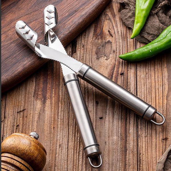 🌶️ 50% korting! RVS paprika-ontkerner – gekartelde snijrand, draai & trek de kern eruit. Ook voor andere stevige groenten – 22 cm, eenvoudig schoon te maken! ✨🔪
