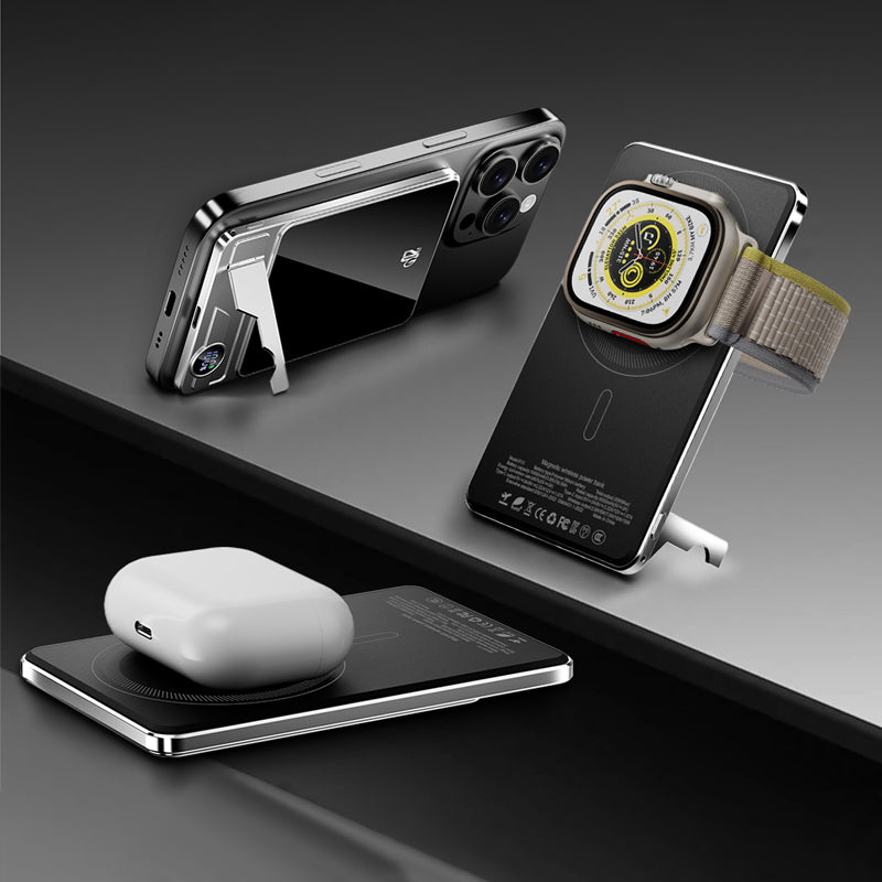 🔋Professionele Magnetische Oplader voor Reizigers & Professionals | 22,5W Kabel & 15W Draadloos | 10.000 mAh | Snel Leverbaar