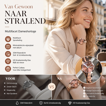 ⌚ 50% korting op elegant dameshorloge – waterdicht, stijlvol en perfect voor elke gelegenheid.