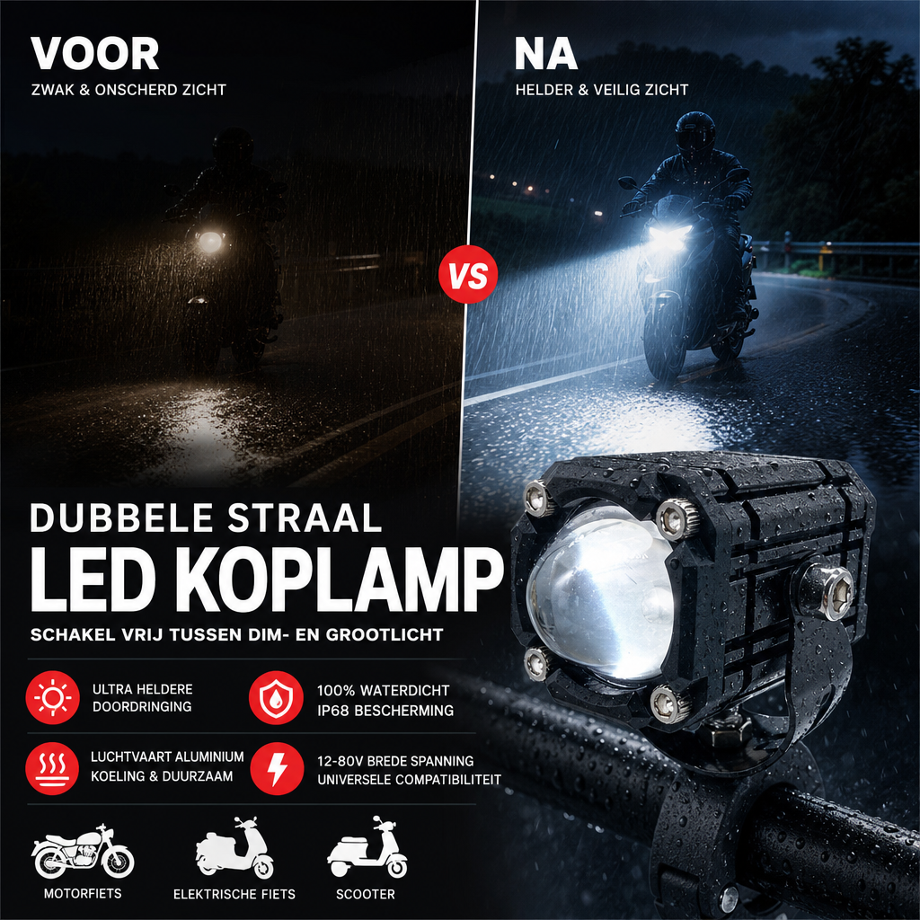 🏍️ 2026 Sale! 40.000+ verkocht – universele LED-spotlights voor motor, dubbele bundel & waterdicht voor elke rit.