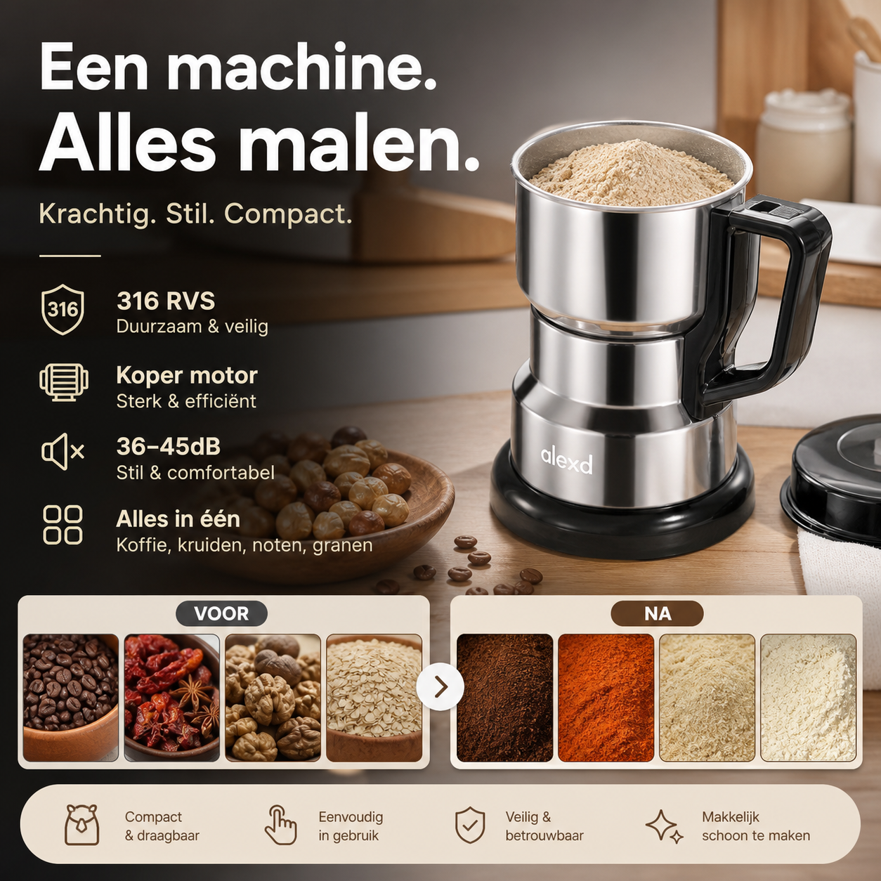 🎁🔧 50% korting! Kleine elektrische slijpmachine – 💪 voor thuis & hobby, 📦 20 accessoires, 🛠️ perfect als praktisch cadeau!