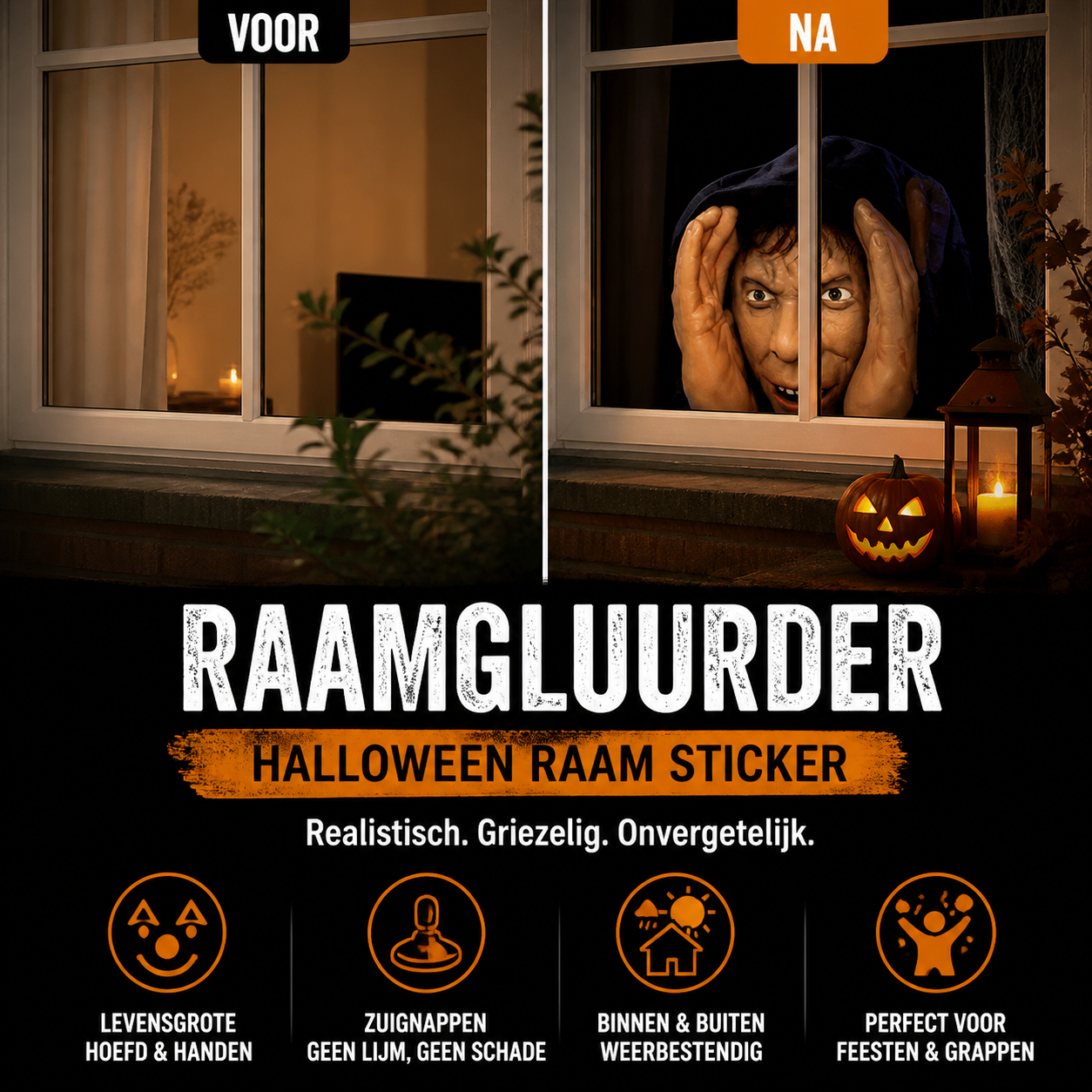🎃 50% korting! Peeper Creeper – realistisch, beweegt niet, maar schrikt iedereen af. 99,3% aanbevolen! Perfect voor Halloween! 🔥👀