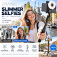 Capture Perfect Shots Instantly! 180cm Smart Face-Tracking Selfie Stick