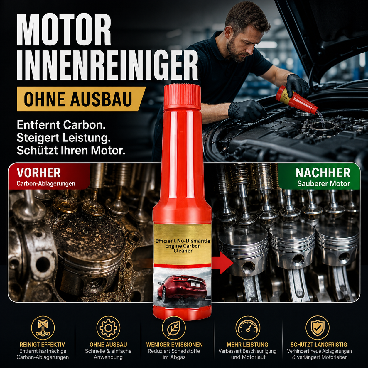 🔥 Vandaag 50 % korting! 🚗 Koolstofreiniger voor motoren