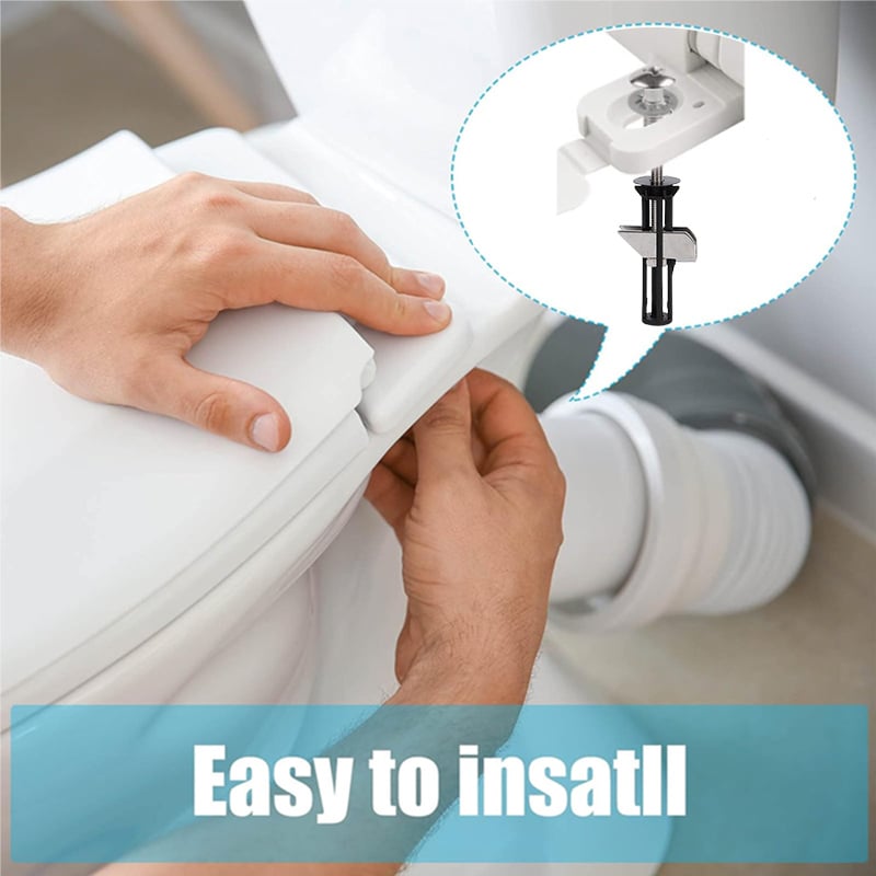 🚽 50% korting! Toiletbril bevestigingsset – RVS bouten & borgmoeren, geen wiebelende bril meer. Universeel & eenvoudig te installeren! ✨🔧
