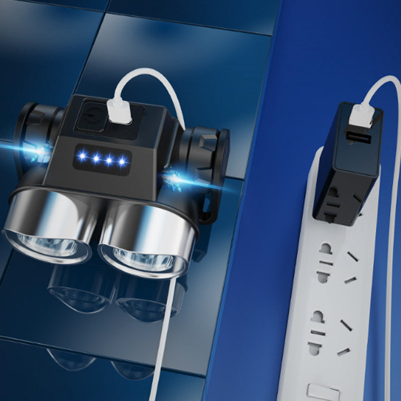 LED waterdichte oplaadbare fietslamp met clip